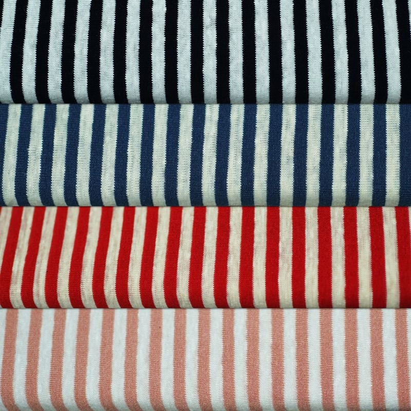 190GSM Knitted Linen Blend Fabric For Summer Short Sleeve Pajamas Loungewear