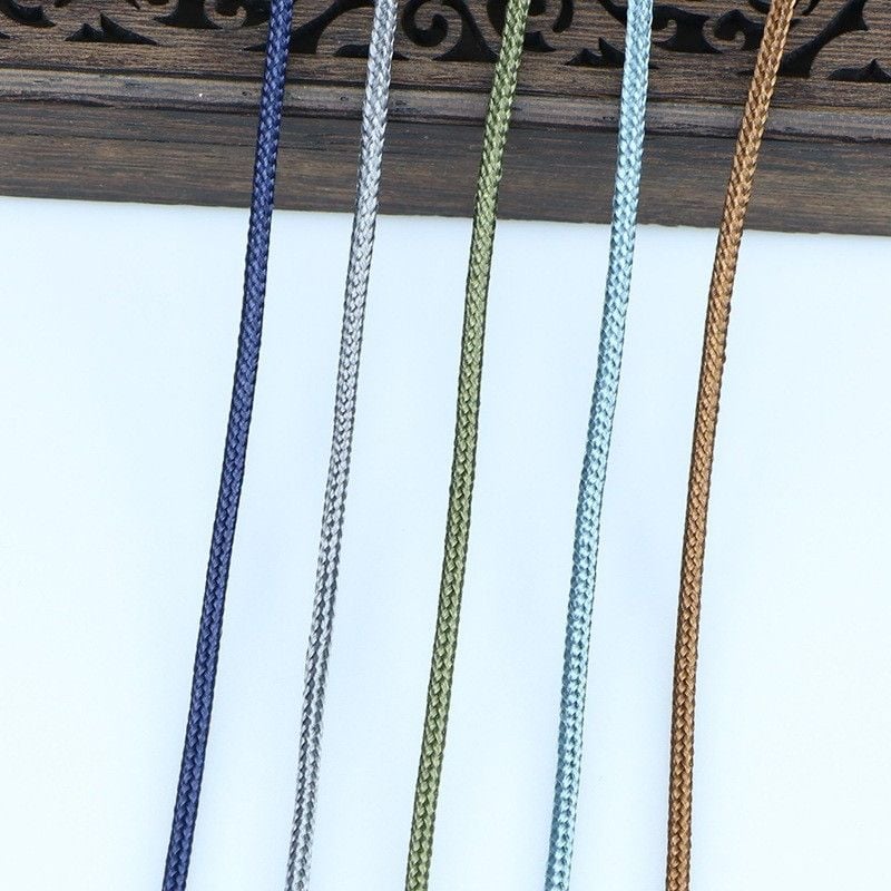 1-5mm Color 16 Spun Polyester Round Cord For Jewelry