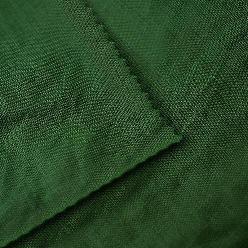 200g Pure Linen Woven Fabric For Womens Shirts Pants Dresses