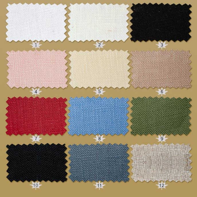 200g Pure Linen Woven Fabric For Womens Shirts Pants Dresses