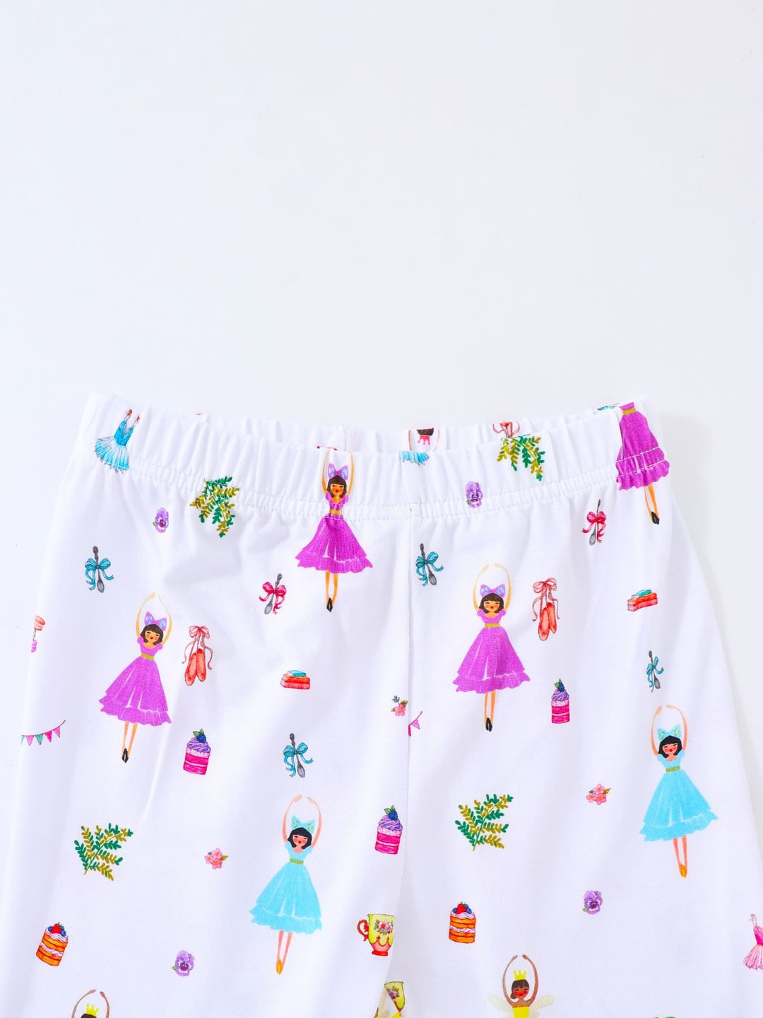 2026 Bamboo Kids 2Pcs Set Dancing Girl Print Long Sleeve Pants Custom