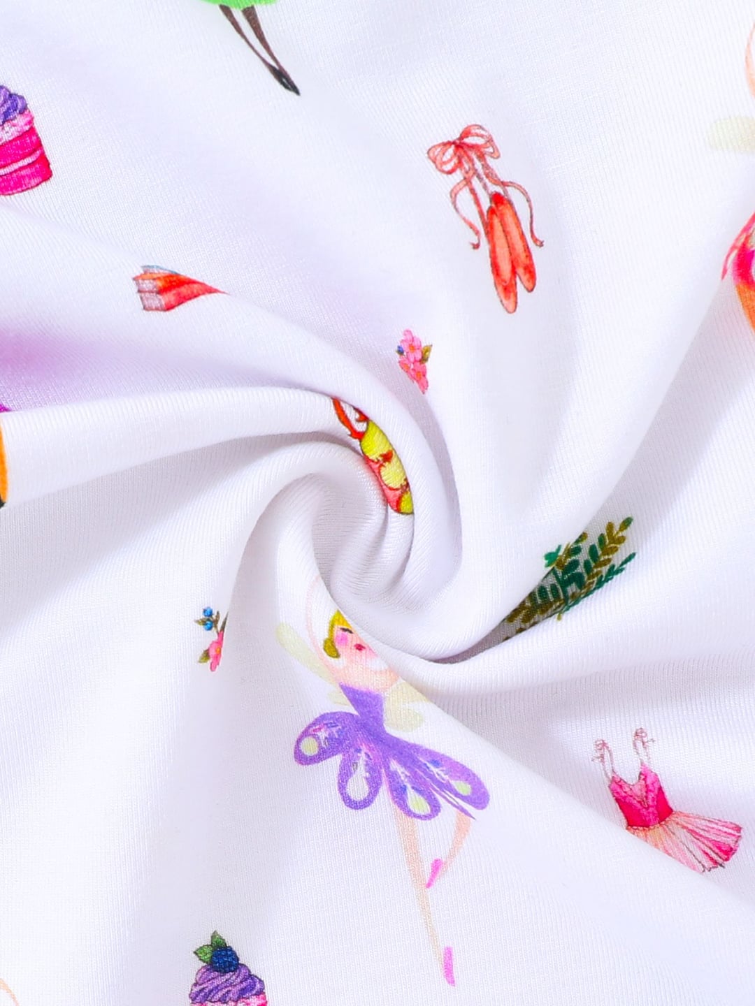 2026 Bamboo Kids 2Pcs Set Dancing Girl Print Long Sleeve Pants Custom