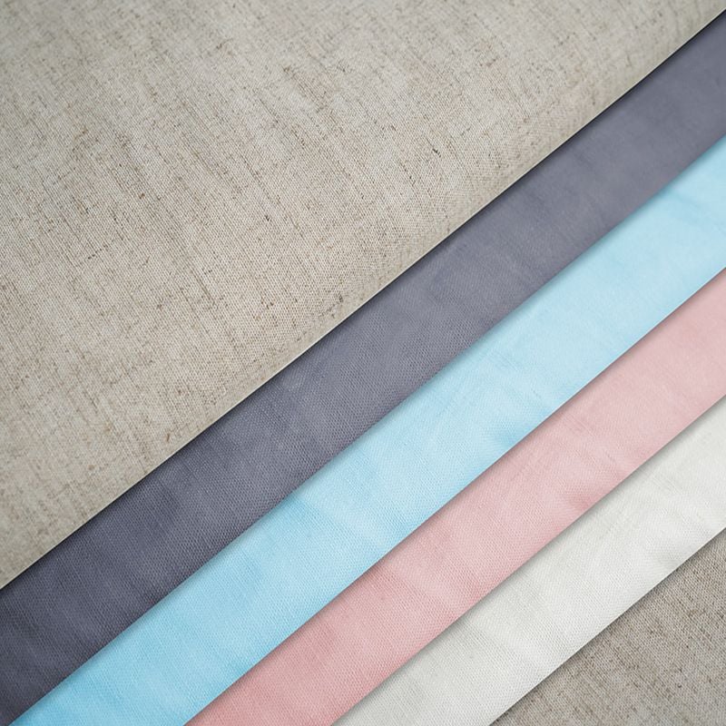 210GSM Woven Linen Fabric For Women's Shirts Suits Dresses