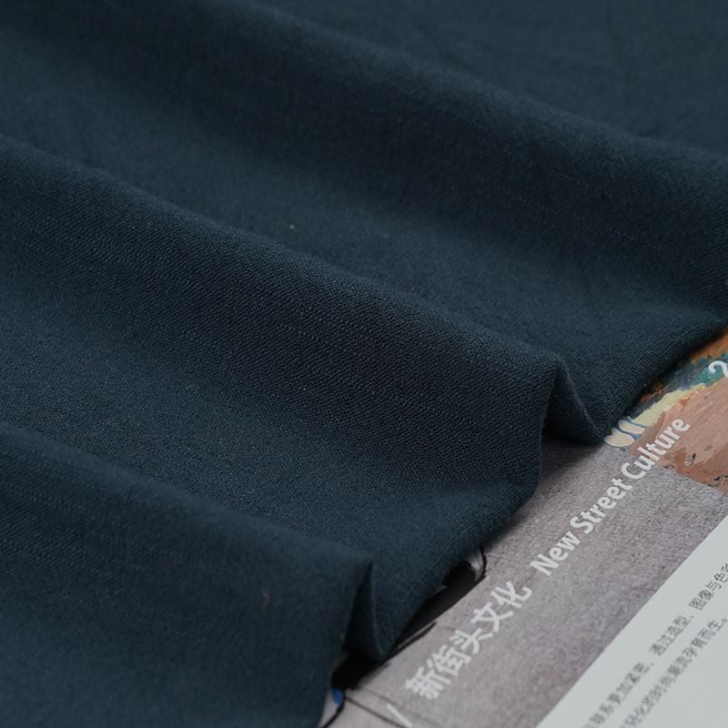 210GSM Woven Sand‑washed Slub Linen Fabric for Autumn Winter Dresses Suits