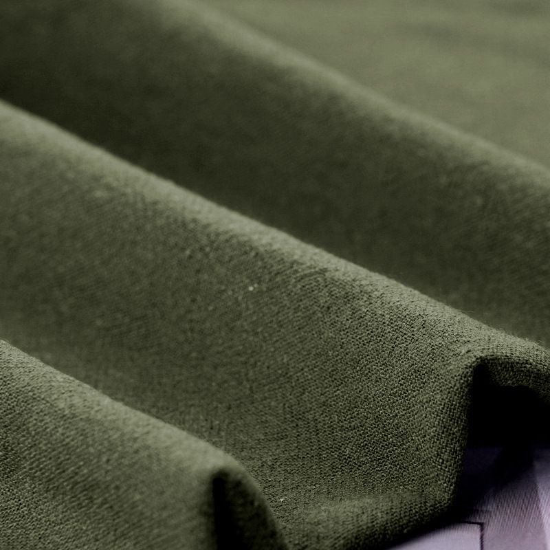 220GSM Woven Sand‑washed Linen‑Cotton Plain Fabric Autumn Winter