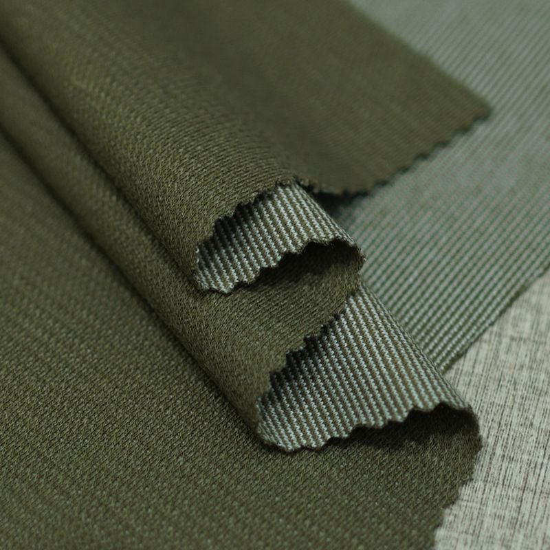 230GSM Knitted Ramie Blend Fabric For Trendy Short Long Sleeve Dresses