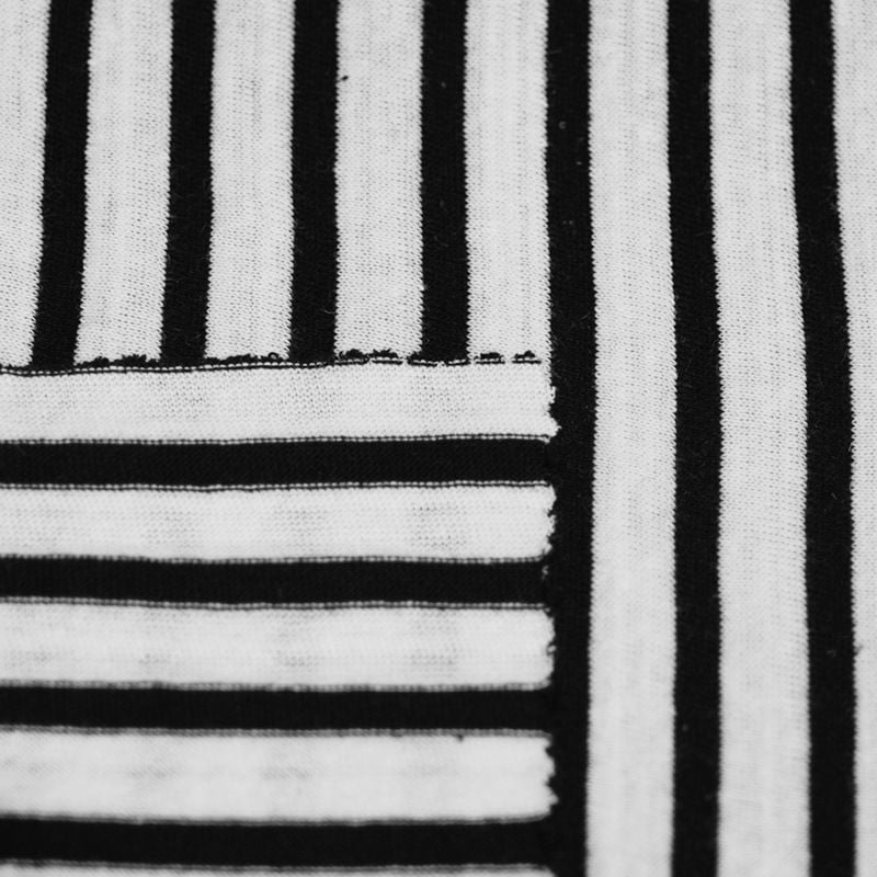 230GSM Striped Natural Plant Fiber Linen Cotton Fabric For Spring Autumn Long Sleeve Dresses