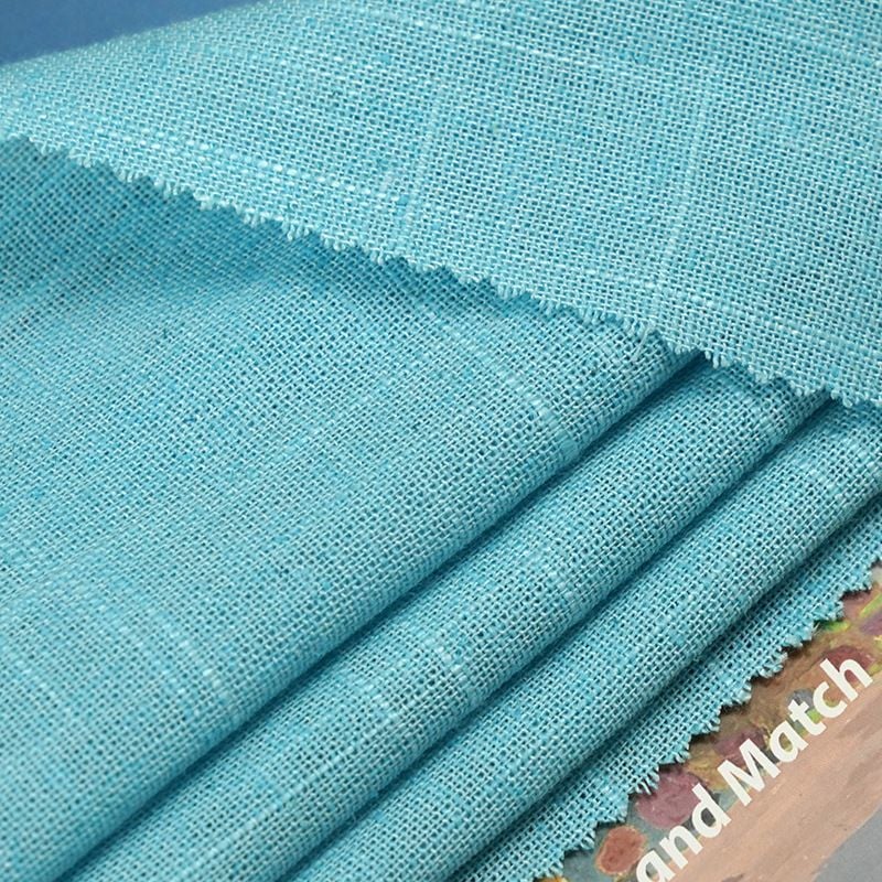 240g Linen Slub Fabric For Womens Autumn Cardigan Shirts