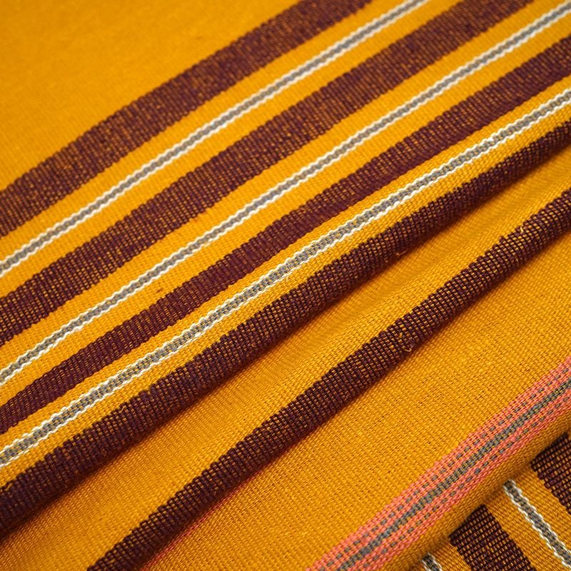 285gsm Hemp Organic Cotton Yarn Dyed Stripe Jacquard Fabric for shirts jackets