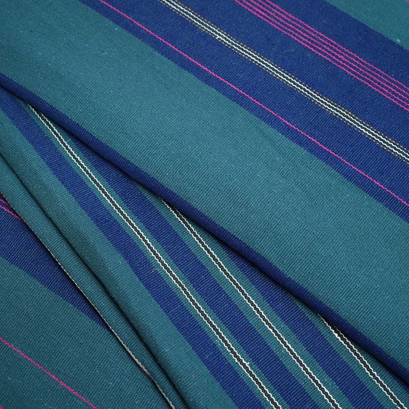285gsm Hemp Organic Cotton Yarn Dyed Stripe Jacquard Fabric for shirts jackets