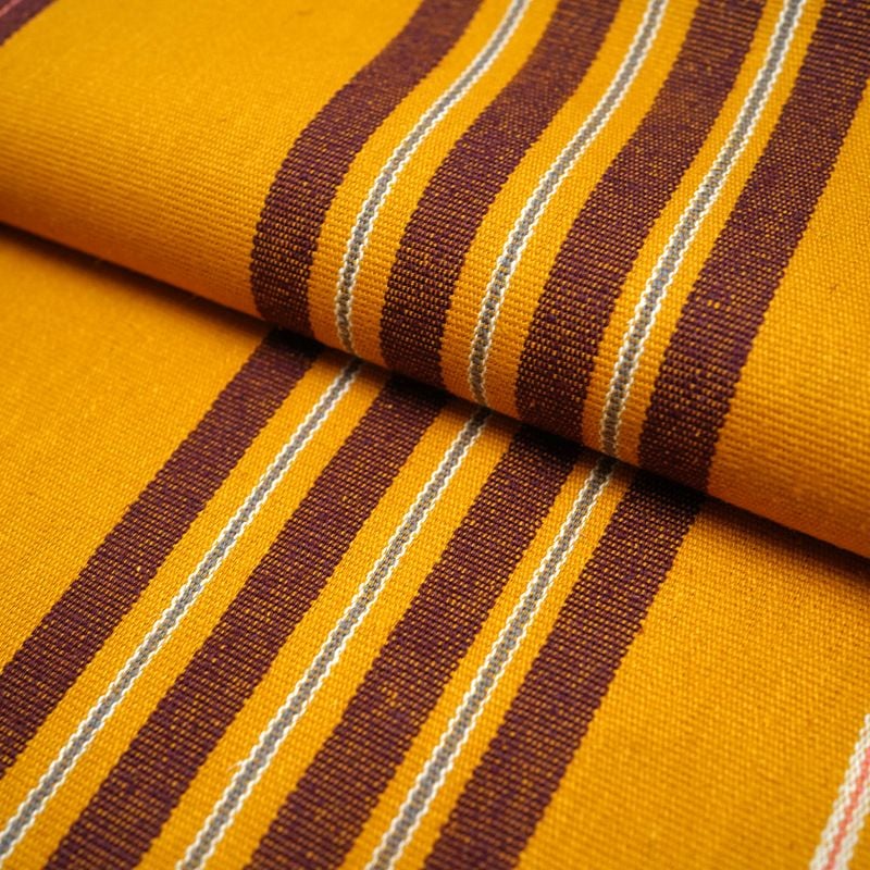 285gsm Hemp Organic Cotton Yarn Dyed Stripe Jacquard Fabric for shirts jackets