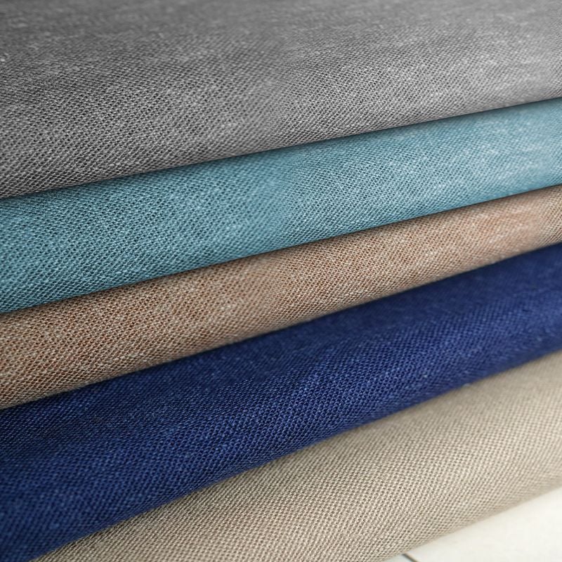 290GSM Woven Plain Linen Fabric for Women's Autumn Winter Shirts & Dresses