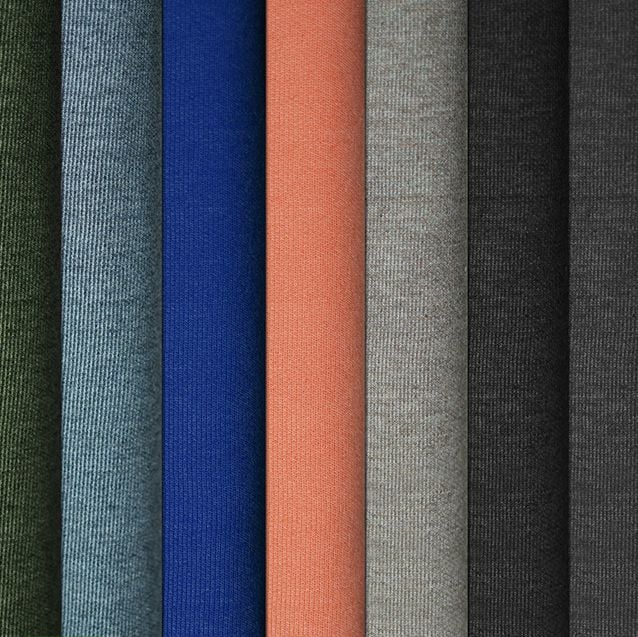 350GSM Linen Cotton Knitted Fabric For Autumn Winter Hoodie Jacket
