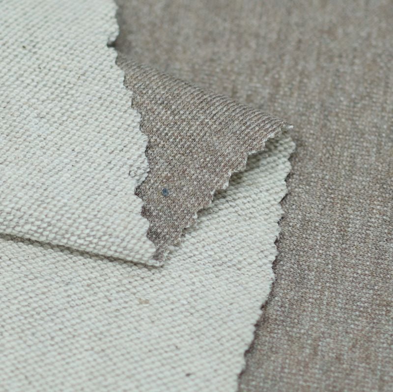 350GSM Linen Cotton Knitted Fabric For Autumn Winter Hoodie Jacket