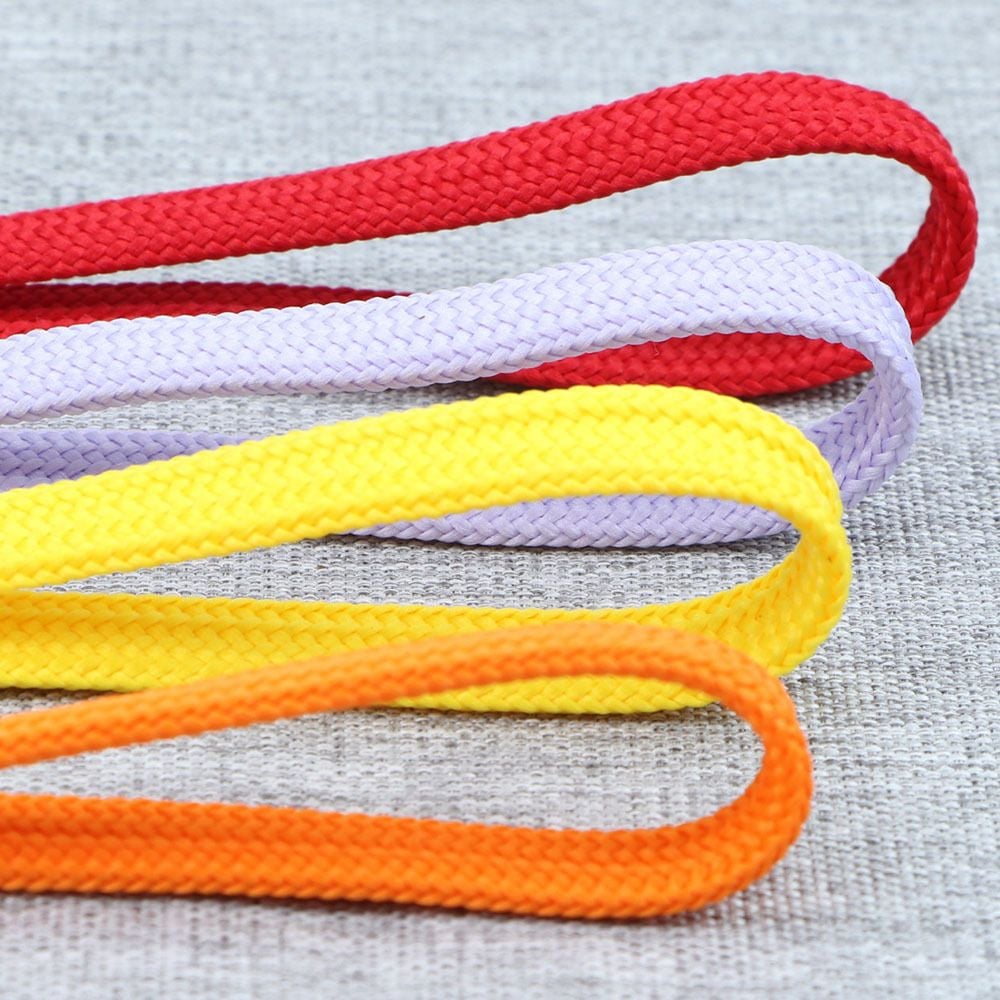 3-12mm 32 Spun Polyester Flat Drawstring For Shoe Hat