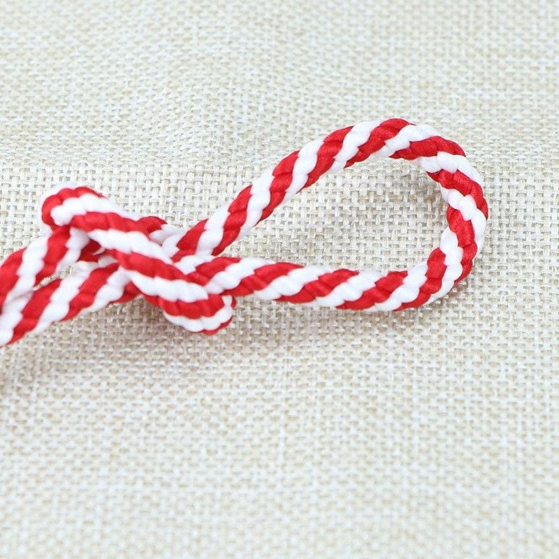3-12mm 8 Spun Striped Polyester Cord For Shoe Hat