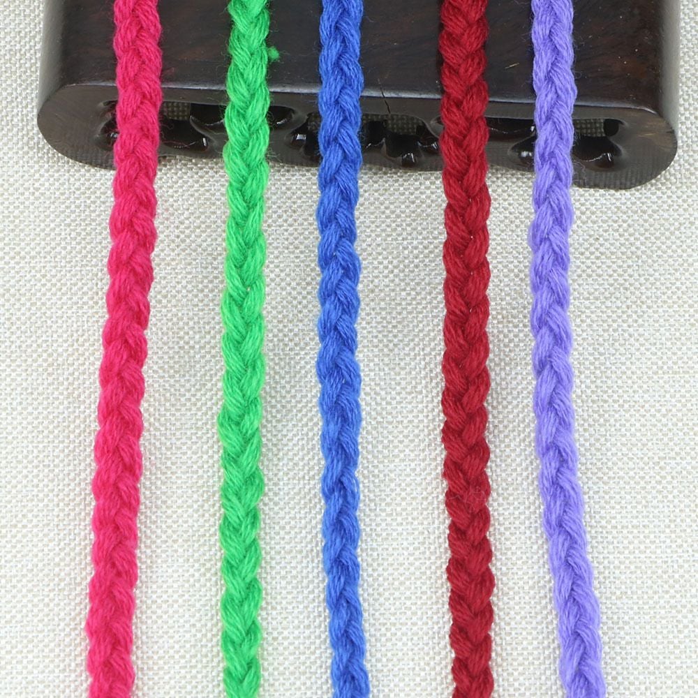 3-20mm 3 Strand Braided Cord For Garment Hat Drawstring
