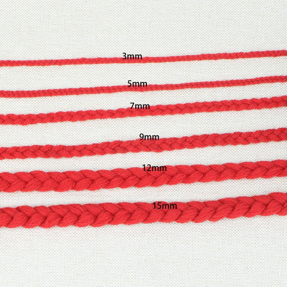 3-20mm 3 Strand Braided Cord For Garment Hat Drawstring