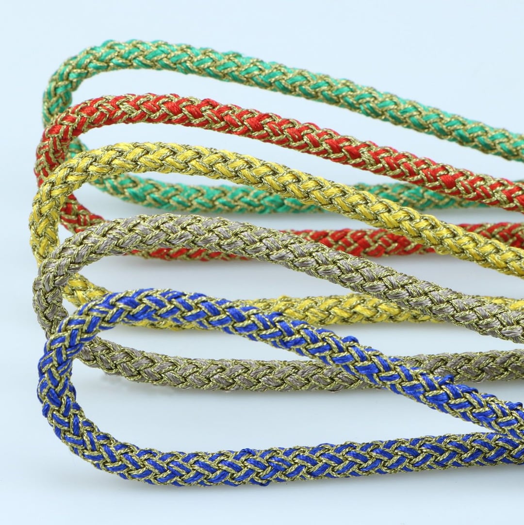 4-8mm 32 Spun Gold Thread Dragon Scale Cord For Bracelet DIY