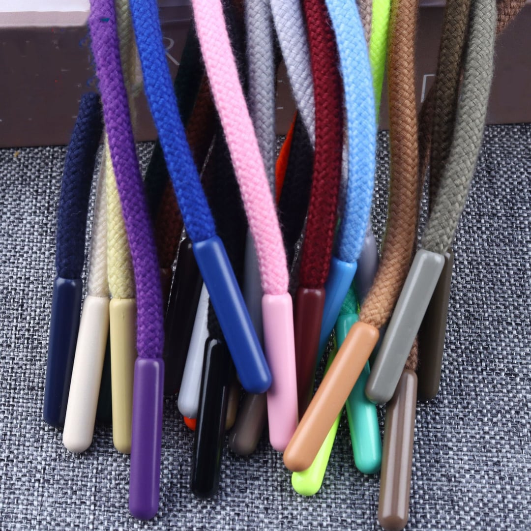 5mm Solid Round Drawstring With Metal Tips For Hoodie Sports Pants