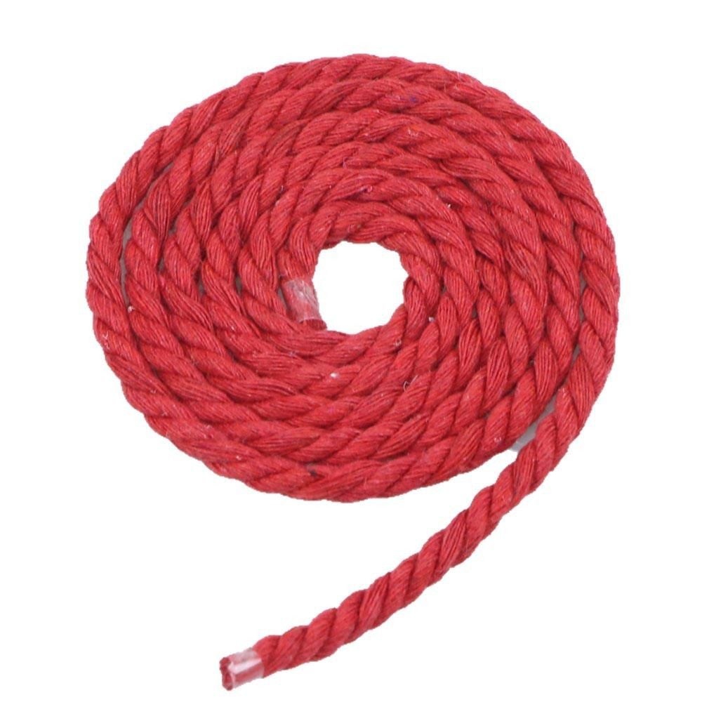 6mm 8mm 3 Strands Cotton Twisted Cord For DIY Drawstring Craft