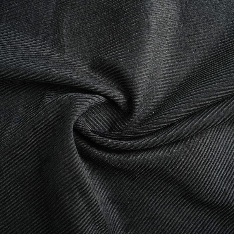 8 Wale Corduroy Hemp Organic Cotton Fabric 320gsm for autumn winter jackets