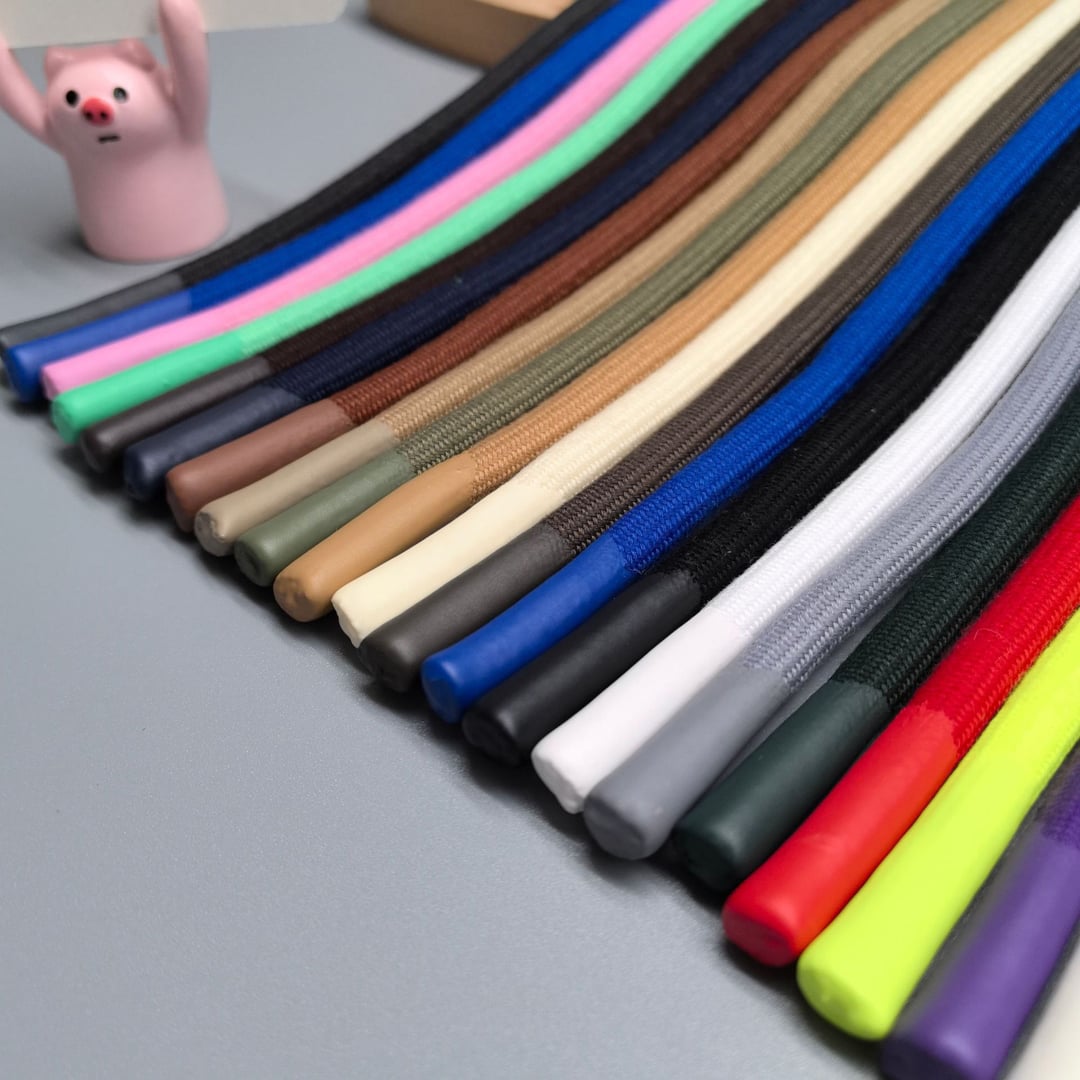 8mm Cotton Poly Core Drawstring With Dipped Tips For Hoodie Sports Pants