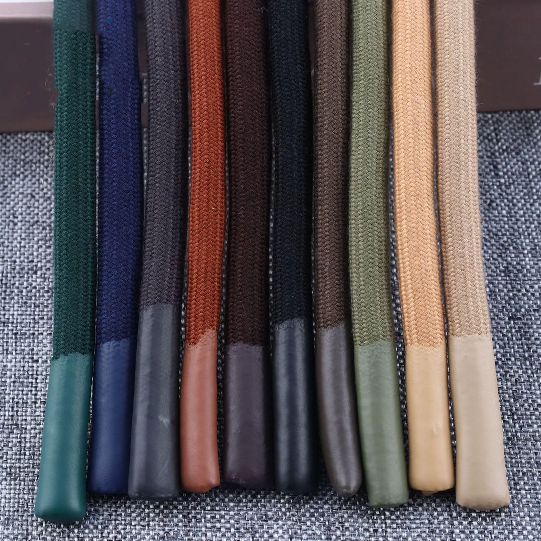 8mm Cotton Poly Core Drawstring With Dipped Tips For Hoodie Sports Pants