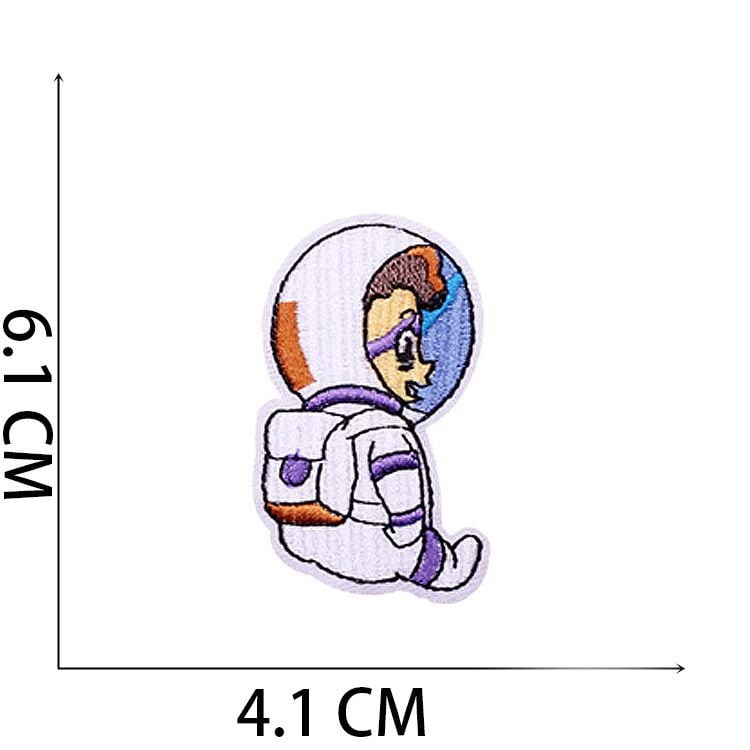 9 Styles Astronaut Iron On Embroidery Patches