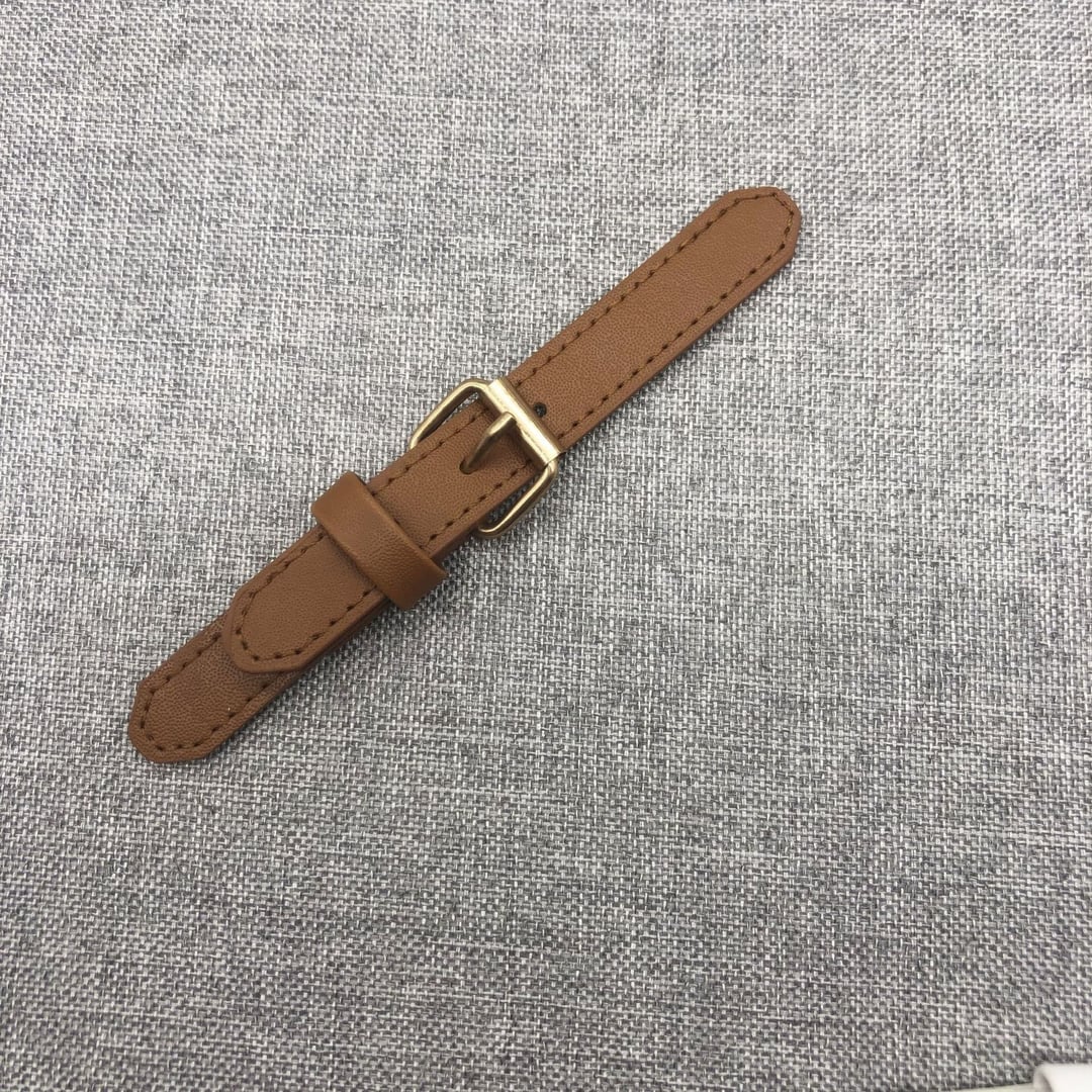 Alloy Leather Covered Metal Buckles for Wool Coat Belt Adjustment Decoration