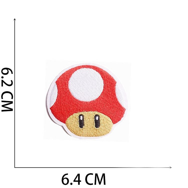 Astronaut Spaceship Wave Cartoon Mushroom Embroidery Patches