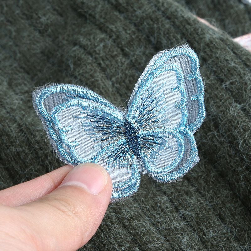 Butterfly Floral Embroidered Patches for Clothes Repair and Decoration