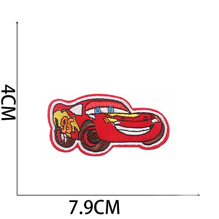 Cars Cartoon Anime Character Embroidery Iron On Sew On Patches for Clothes Decor