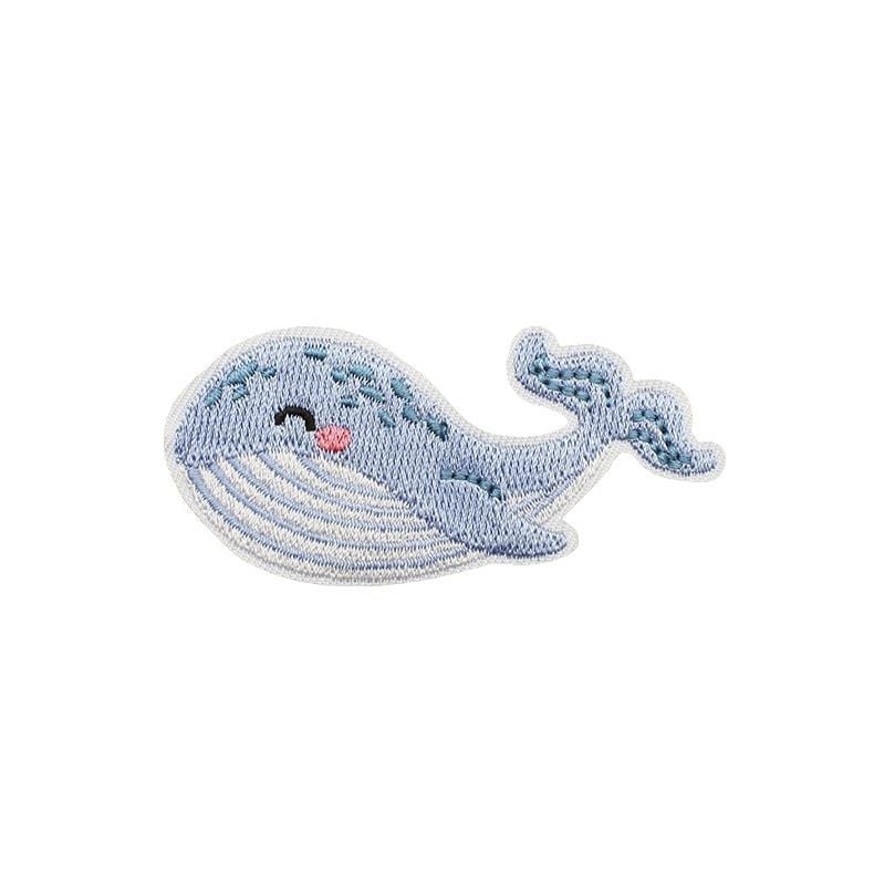 Cartoon Marine Animal Embroidery Iron On Patches For Clothes Wholesale 1