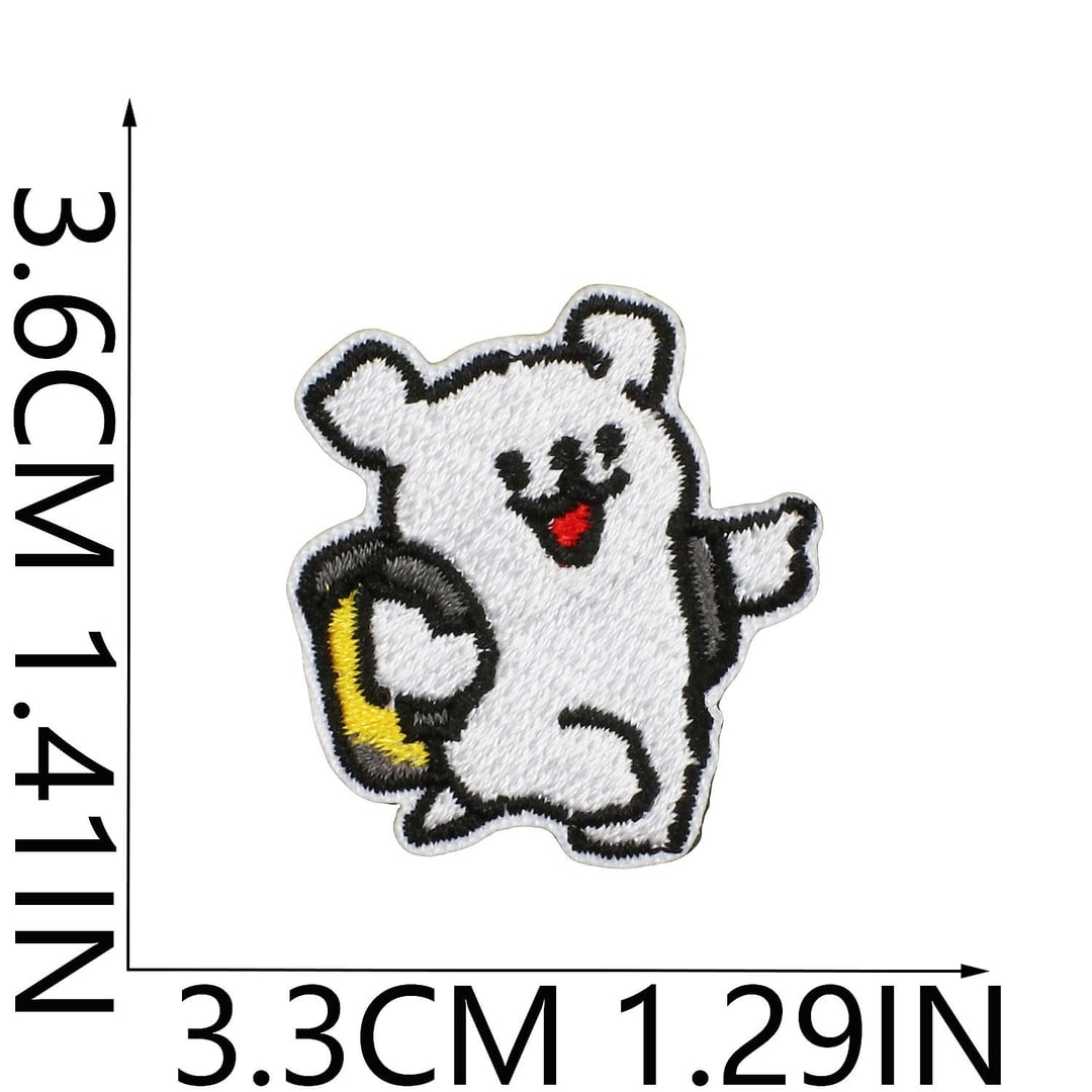 Cartoon Rabbit Dog Embroidery Iron On Patches for Clothes Decor