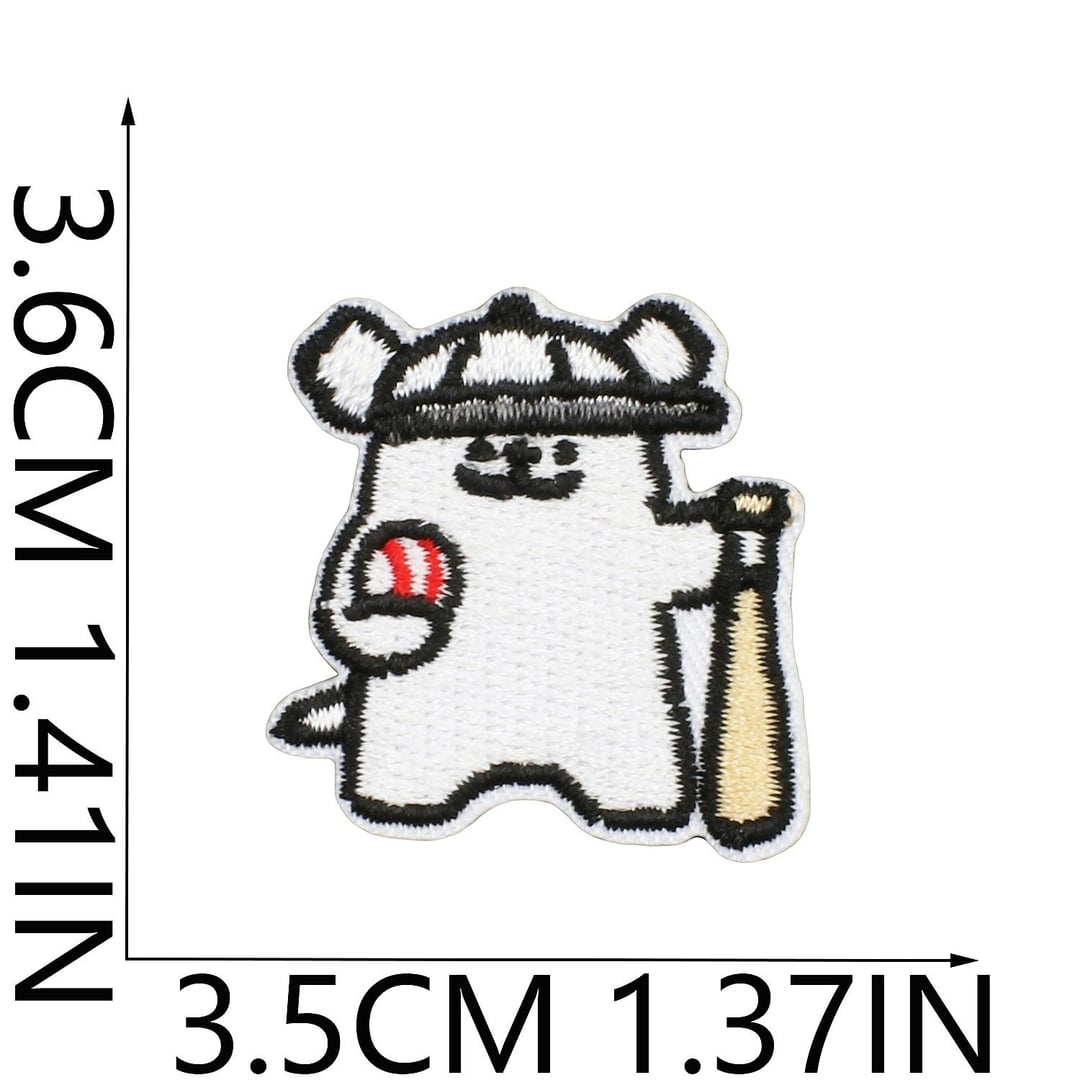 Cartoon Rabbit Dog Embroidery Iron On Patches for Clothes Decor