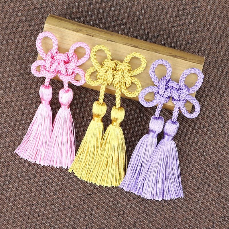 Chinese Knot Bow Tassel For Car Ornament Garment DIY