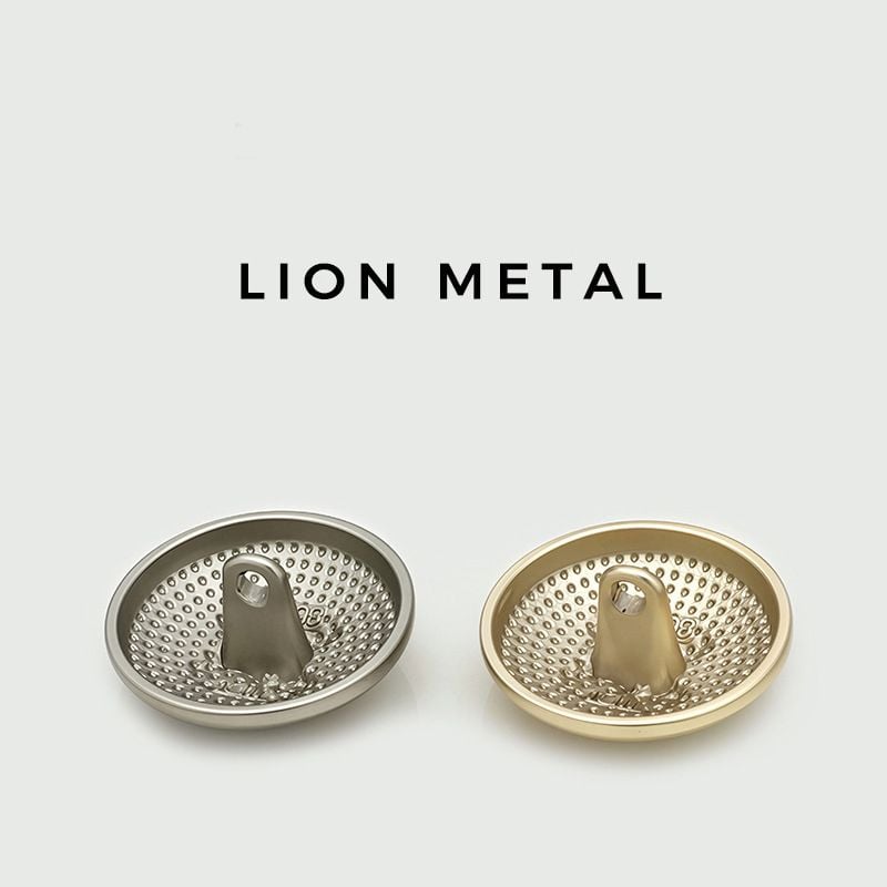 Classic Matte Double Lion Metal Buttons