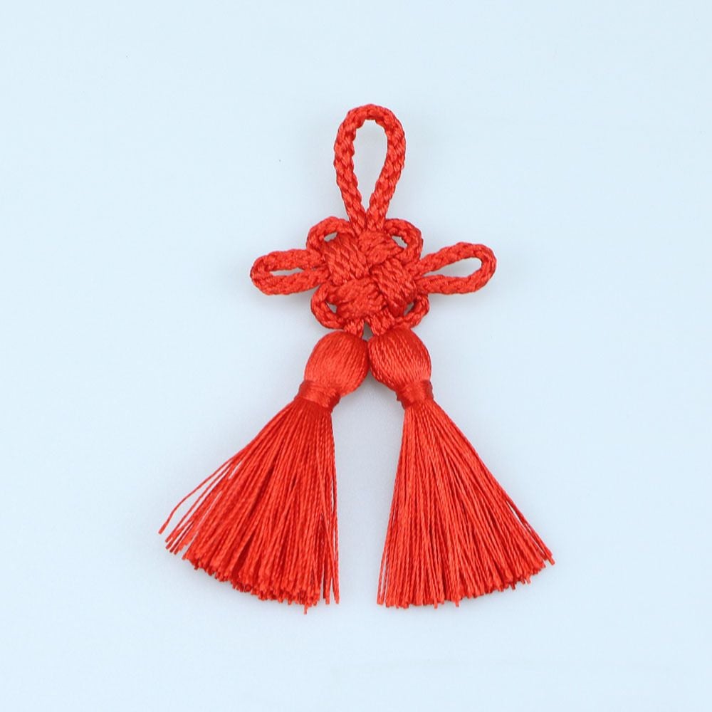 Color Chinese Knot Tassel For Hanfan Fan DIY Pendant