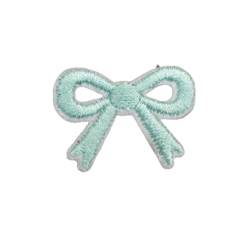 Colorful Number Note Bow Embroidery Iron On Patches DIY Purse Decor