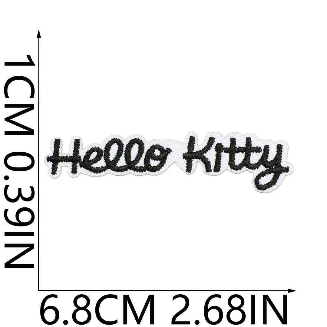 Cute Cartoon Cat Embroidery Iron On Patches For Clothes Decor