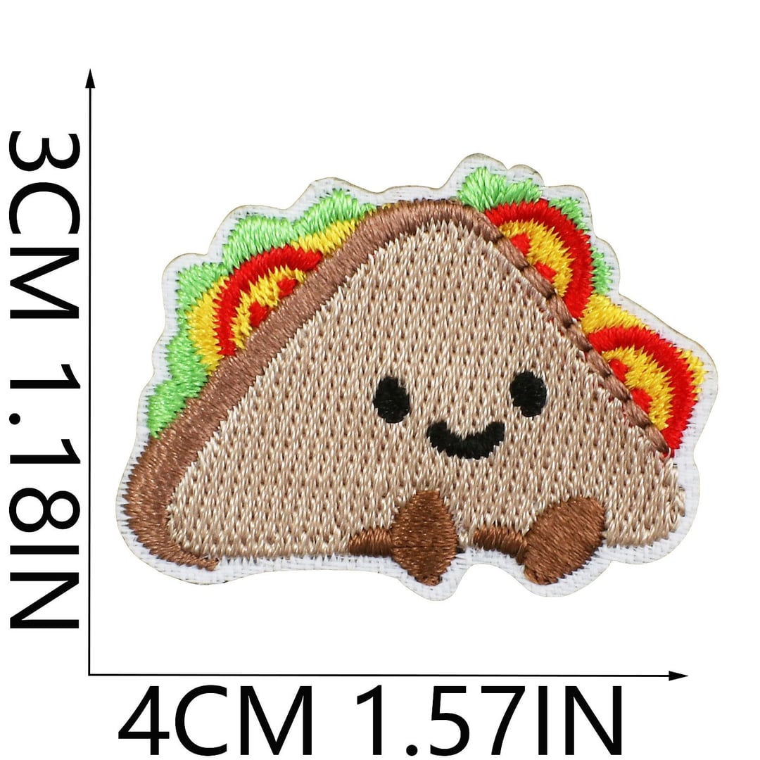 Cute Dessert Embroidery Iron On Patches for Clothes Decor