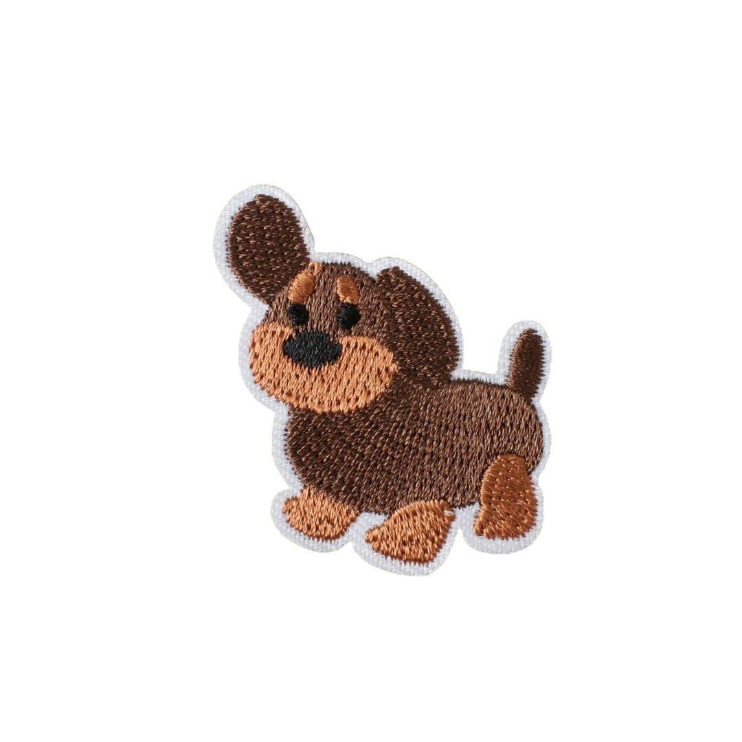 Cute Dog Embroidery Iron On Patches for Bags Decor