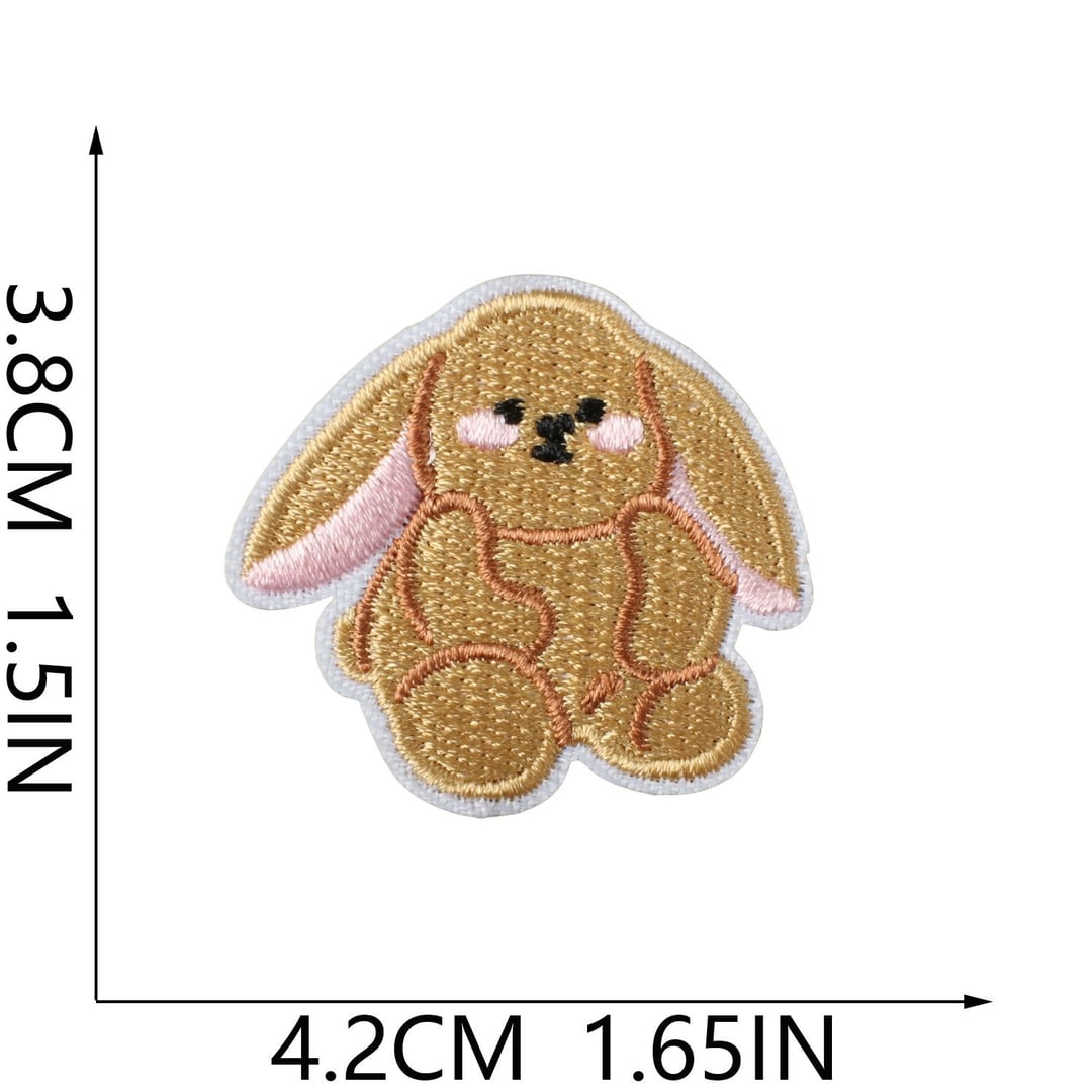 Cute Dog Embroidery Iron On Patches for Bags Decor
