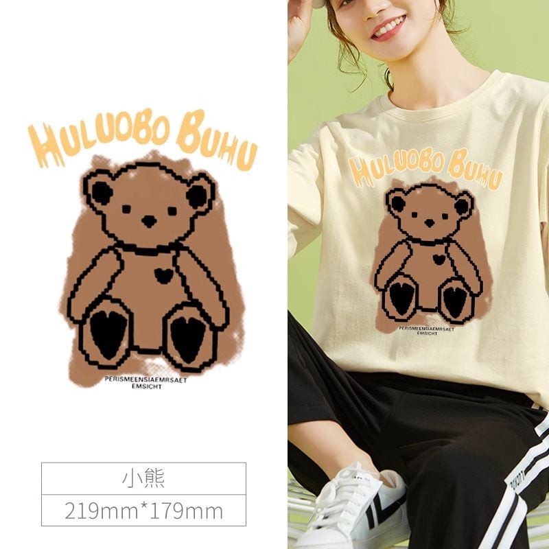 Cute Embroidered Iron-on Heat Transfer Patches for Garment & T-shirt Decoration