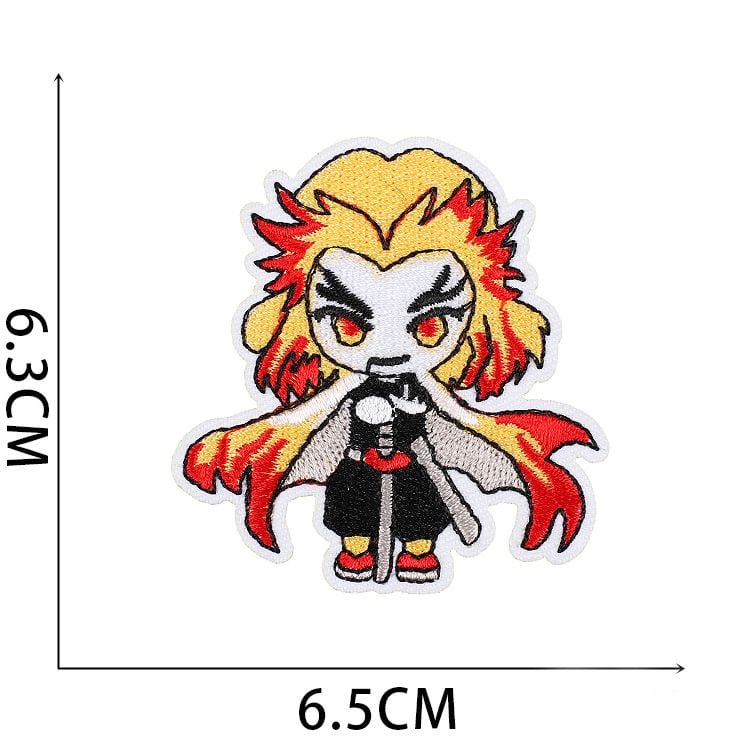 Demon Slayer Anime Embroidery Iron On Patches DIY Decor Badges Wholesale