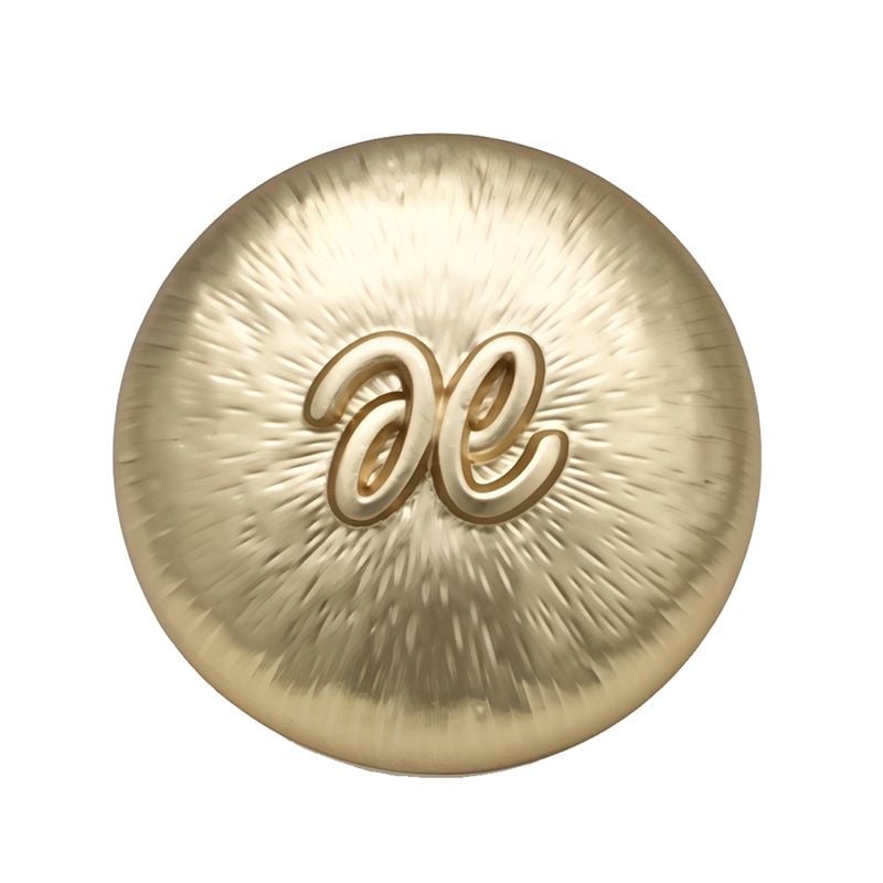 Fashion Wave Pattern Letter Mushroom Metal Buttons