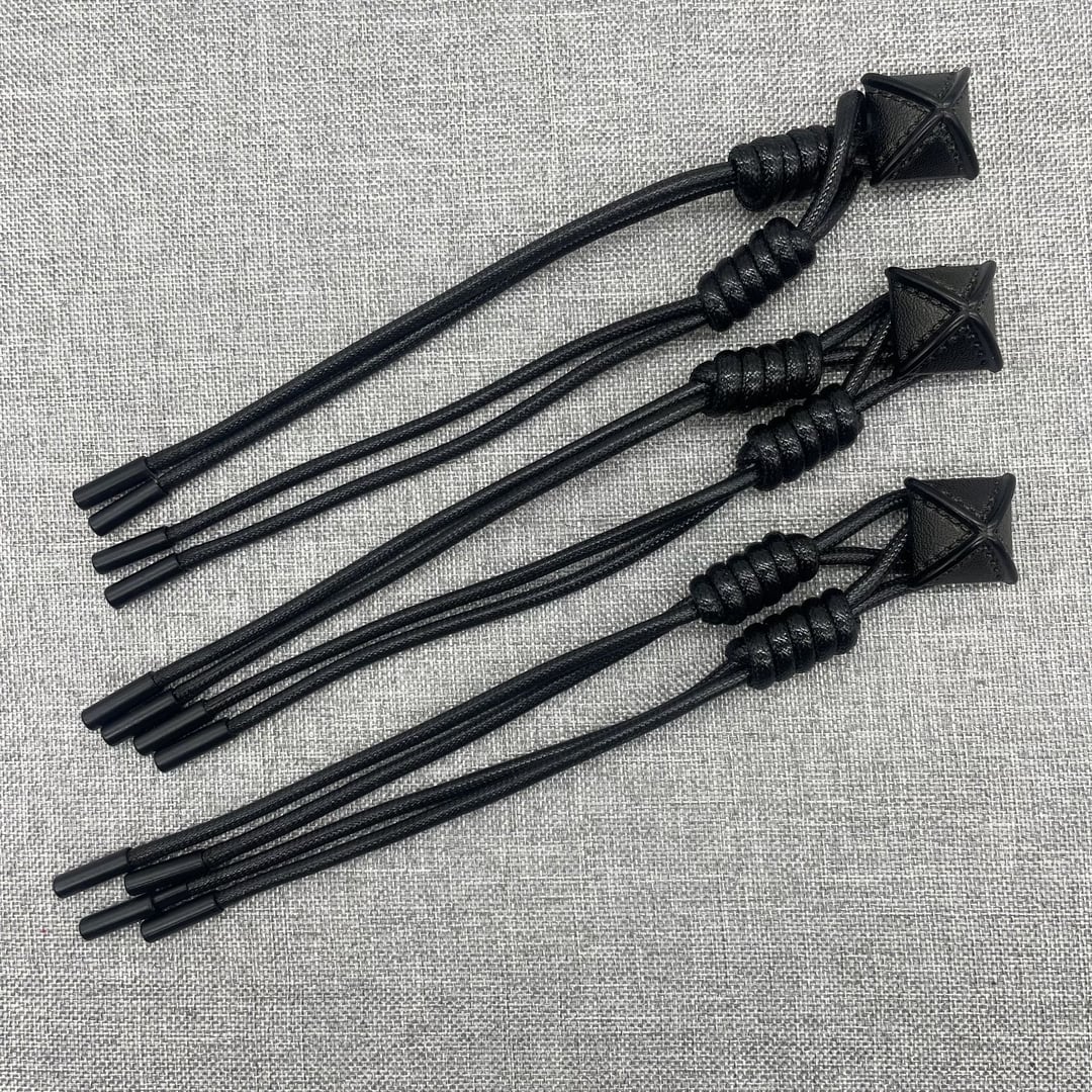 Faux Leather Wax Cord Rice Dumpling Toggle Buttons for Coat Decoration