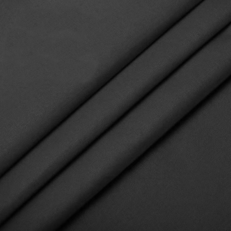 GRS Certified Black RPET Peach Skin Twill Brushed Fabric