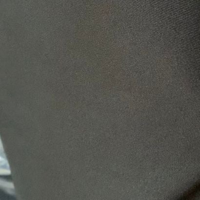 GRS Certified Black RPET Peach Skin Twill Brushed Fabric